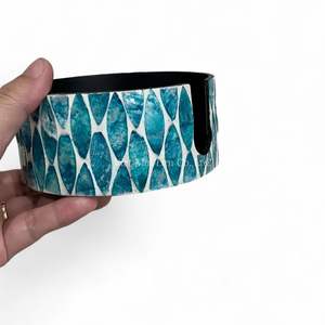 Juego de Posavasos Decorativos de Estilo Bohemio con Madreperla y Caja de Almacenamiento Vietnamita a Juego para un Almacenamiento Organizado de Posavasos - Product Image 4