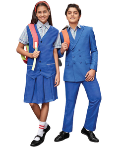OEM Custom Made Unisex High School Dress Set Style uni Uniforme de collège pour les étudiants Chemise à manches courtes Saison d'hiver - Product Image 2