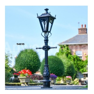 Wholesale <b>Solar</b> Powered Mini Victorian <b>Lamp</b> <b>Post</b> Black Iron Decorative <b>Post</b> <b>Light</b> for Garden Lawn Park & Yard IP67 Rating - Product Image 5