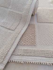 Venta al por mayor clásica ecológica antideslizante onda alfombra de baño de microfibra - Product Image 2