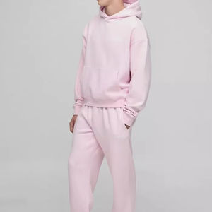 Chándales personalizados con apliques de capucha cuadrada de gran tamaño para hombre, ropa informal, chándal transpirable y cómodo para hombre - Product Image 1