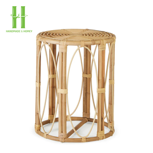 Mesa de Centro de Ratán y Madera Hecha a Mano, Decorativa, Ecológica, Duradera, Novedad, Mueble de Diseño Único - Product Image 6