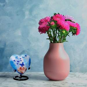 โกศรูปหัวใจรูปผีเสื้อสำหรับมนุษย์ขี้เถ้าโกศสำหรับมนุษย์และสัตว์เลี้ยงโกศตกแต่งด้วยโลหะทนทาน - Product Image 4