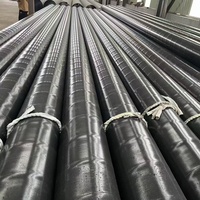 Tuyau en acier à double paroi ondulé avec revêtement époxy, structure en acier, revêtement plastique noir, diamètre nominal 300 mm, 500 mm, 800 mm