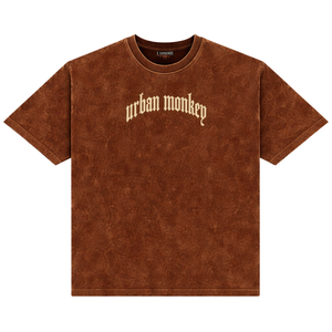 T-shirts pour hommes en coton 100% lavé, couleur chocolat brun, style vintage, streetwear décontracté, doux, respirant, pour un usage quotidien urbain - Product Image 2