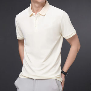 Custom high quality fashion Short sleeve polo <b>t</b>-<b>shirts</b> Lapel <b>collar</b> rugby striped polo <b>shirt</b> for <b>men</b> - Product Image 1