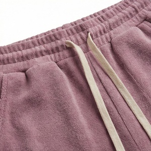 ชุดเซ็ตเสื้อฮู้ดครอปและกางเกงจ็อกเกอร์สไตล์สตรีทแวร์แฟชั่น ผ้าคอตตอน 100% ระบายอากาศได้ดี ลวดลายย้อมสีแบบ Acid Wash สีพื้น - Product Image 5