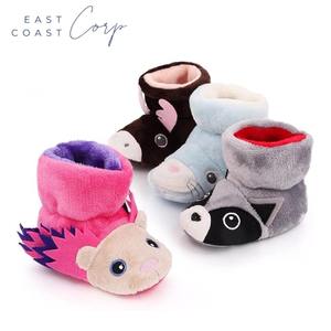 Botas de nieve de invierno para bebés Unisex, botines de lana acogedores para recién nacidos, calcetín cálido para caminar, Zapatillas para niños y niñas, tobillo occidental - Product Image 4