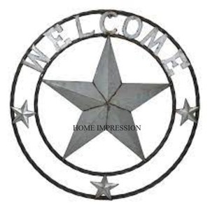 Vente en gros Rustique Vintage Western Metal Stars Suspension Installation Fournitures Extérieur & Intérieur Décoration Murale Maison Ferme Décoration - Product Image 3