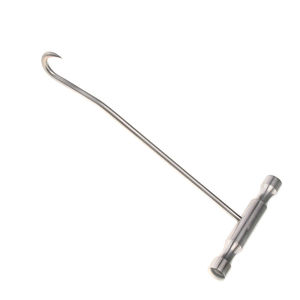Gancho Óseo con Mango en T de 20 cm / 8'' - Instrumento Quirúrgico Ortopédico de Precisión para Manipulación y Recuperación Ósea Eficaz de SurgiRight - Product Image 3