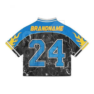 เสื้อเจอร์ซีย์กีฬาแขนสั้นระบายอากาศได้ดี ไซส์ใหญ่ สไตล์เรโทร ย้อนยุค  แบบทีม  ผู้ชาย ผ้าโพลีเอสเตอร์ 100% - Product Image 2