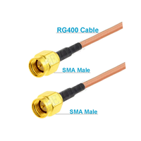 Câble coaxial RG400 de 50 cm, double blindage, connecteurs à sertir UHF PL259, type N, TNC, BNC, mâle/femelle, rallonge en laiton et cuivre