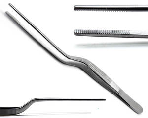 Pinzas Adson Bayonet de Acero Inoxidable, Pinzas Quirúrgicas para Aplicación de Apósitos, Punta Serrada, Instrumentos Médicos Quirúrgicos, Kit Quirúrgico Manual - Product Image 6