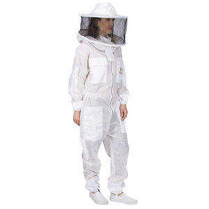 Manufacturer Ventilated 3 Layers Poly Cotton <b>Bee</b> <b>Suit</b> with Round Veil Breathable Beekeeping <b>Suit</b> for Beekeepers Beekeeping <b>suit</b> - Product Image 4