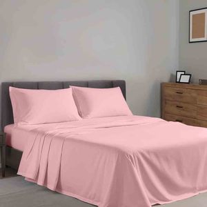 Draps de lit 100% coton fabriqués en usine, 400 fils, doux, ajustés, personnalisez votre style pour la maison ou l'hôtel - Product Image 2