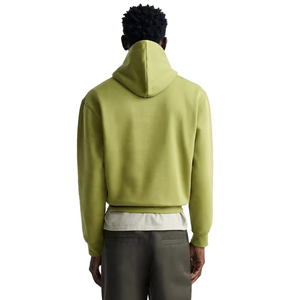 Parche bordado con logotipo personalizado, sudadera con cremallera recortada de corte cuadrado extragrande, Sudadera con capucha de algodón de rizo francés - Product Image 2