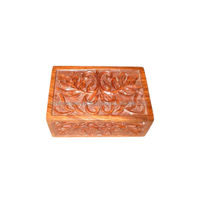 Élégante boîte de rangement de bijoux en bois faite à la main Artisanat de qualité supérieure Conceptions multiples et prix abordables - Product Image 6