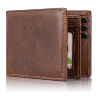 Dompet kulit desain populer kualitas grosir dompet kulit bergaya mudah digunakan mode kustom Harga Murah OEM
