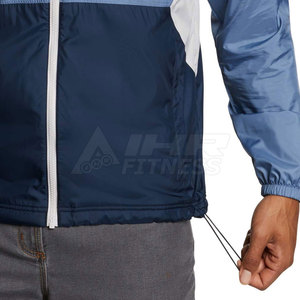 Haute qualité hommes décontracté laine hiver coupe-vent veste Durable léger tissu à capuche col haute rue lettre motif - Product Image 6