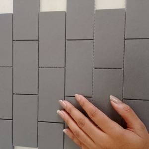 Carreaux de mélange audacieux Rectabricks 2x4 Fullbody Porcelaine Céramique Mosaïque Carrelage Mat Brillant Pour Accent murs dans les salons - Product Image 4