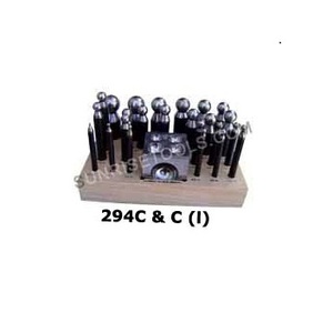<b>Doming</b> Punches and Block 2.1/2" X 2.1/2" X 2.1/2" (25 Pcs. Set) - Product Image 2