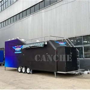 Benutzer definierte Food truck Commercial Catering Mobile Küche Food Trailer Voll ausgestattete Pizza Food Truck Zum Verkauf Belgien