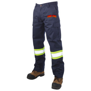 Pantalons de travail de sécurité imperméables à LED réfléchissants de classe 2 ANSI en polyester de gros, logo imprimé personnalisé - Product Image 3