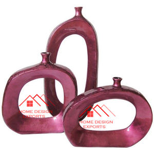 Vase Minimaliste Industriel Décor Jardin Abstrait Géométrique Vase Métal Rustique Shabby Chic Vase Ferme Bohème - Product Image 6