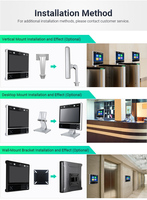 Dispositivo de Control de Acceso con Reconocimiento Facial de 11.6 Pulgadas, Escáner Biométrico de Huellas Dactilares con IA y Lector de Tarjetas RFID, Máquina de Control de Asistencia