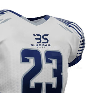 Conjunto de uniforme de fútbol americano ligero con material de Jersey que absorbe la humedad - Product Image 6