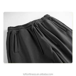 Tenue deux pièces gris clair coupe ajustée pour hommes-Respirant 100% coton Sweat à capuche décontracté Joggers Mid Gym Workout Running Everyday - Product Image 6