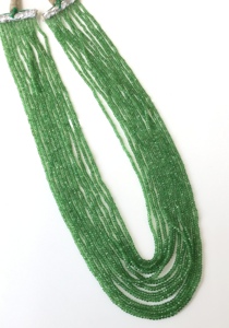 สร้อยคอลูกปัด tsworite เหลี่ยมเพชรพลอยธรรมชาติลูกปัด tsavorite สำหรับเครื่องประดับที่ดีทำสร้อยคอลูกปัดอัญมณี - Product Image 5