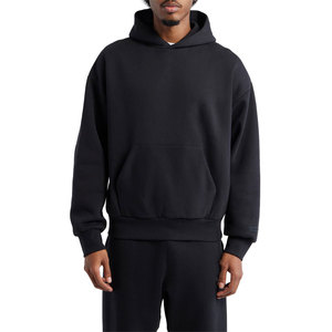 Survêtement Homme Hiver 2026 en Polaire Coupe-Vent Noir Surdimensionné Classique Manches Longues avec Capuche pour Tenue Décontractée - Product Image 1