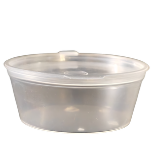 2oz Round Clear Eco-Friendly PP <b>Plastic</b> Sauce Container with Self Lid for Ketchup Mayonnaise Mustard & Jelly Takeout <b>Packaging</b> - Product Image 1