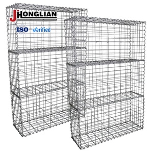 Paniers muraux en acier inoxydable Treillis métallique <span class=keywords><strong>Prix</strong></span> Panier galvanisé <span class=keywords><strong>Gabion</strong></span> 2X1X1 pour jardin Paysage Cage remplie de roches - Product Image 5