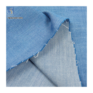 Haute qualité 32*32 3oz 65% <span class=keywords><strong>coton</strong></span> 33% Polyester 2% <span class=keywords><strong>élasthanne</strong></span> matériel Denim <span class=keywords><strong>tissu</strong></span> uni tissé Stretch Denim <span class=keywords><strong>tissu</strong></span> - Product Image 6