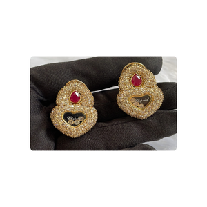 ต่างหูดีไซน์เนอร์ทำด้วยเพชรธรรมชาติเคลื่อนไหว14kt ทองคำสีเหลืองพร้อมเพชรธรรมชาติเครื่องประดับแฟชั่น - Product Image 6