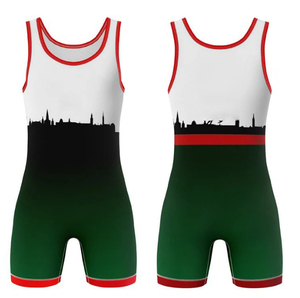 Custom Design Body Wear Gym Outfit Wrestling <b>Singlet</b> <b>Mens</b> Plus Size Custom Wrestling Uniform - Product Image 5