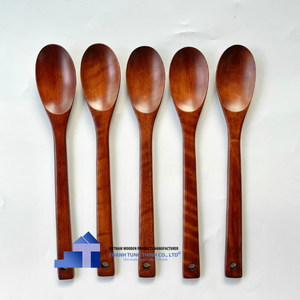 ช้อนไม้สำหรับห้องครัวช้อนไม้อุปกรณ์ทำอาหารเป็นมิตรกับสิ่งแวดล้อมช้อนทำจากเวียดนาม - Product Image 4