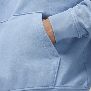 2025 nouveau Design hommes bleu ciel en relief sweat à capuche zippé haute qualité ODM/OEM vente en gros Logo personnalisé impression taille 3XL sweat - Product Image 5