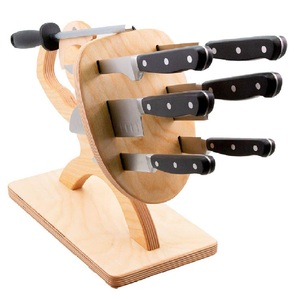 Wood Knives Stand Restaurant Knives Holder Knife <b>Block</b> for Safe Storage Tabletop Kitchen Utensil and Accessories - Product Image 1