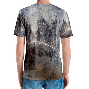 OEM Retro 100% algodón de peso pesado de los hombres de gran tamaño de la camiseta ácido lavado Vintage logotipo personalizado DTG Impresión de talla grande de BD - Product Image 2