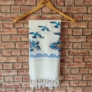 Sierra Tùy Chỉnh 100% Tre Bông 100X180 Cm 400gr Peshtamal Khăn Tay Kỹ Thuật Số In Khô - Product Image 1