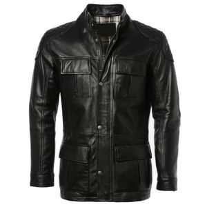 Chaqueta de Cuero para Hombre a la Moda, Chaqueta de Invierno, Chaquetas de Cuero de Alta Calidad para Hombre, Ropa Casual, Precio, Cuero PU Cálido - Product Image 1