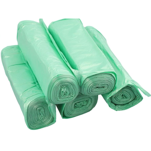 Sac plat en plastique de couleur personnalisée jetable d'usine OEM sur rouleau emballage ménager pour supermarché produire conception de gousset latéral - Product Image 4