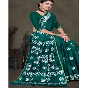 Handwoven Pure Cotton Saree with Floral & Geometric <b>Design</b> – Breathable Traditional Ethnic Wear for Festive - Product Image 2