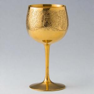 Godly Sip Sacré Calice Antique En Laiton Communion Verre À Vin Fabriqué À La Main Vintage Gobelet pour L'église et Les Cérémonies Spirituelles - Product Image 5