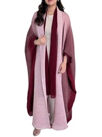Nouveauté 2024 broderie logo abaya musulmane abaya femmes Abaya vente en gros couleur unie papillon Abaya parapluie style modeste caftan