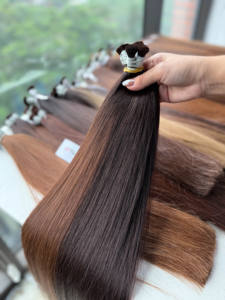Cabello Humano Virgen Vietnamita 100%, Liso, Color Oscuro, Super Double Drawn, 20 kg, 8 Pulgadas Estiradas, Crudo 12A, Diseño Libre - Product Image 4