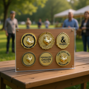 Personalized Chicken Table <b>Plaque</b> Custom Trophies Medals & <b>Plaques</b> Merchandising - Product Image 3